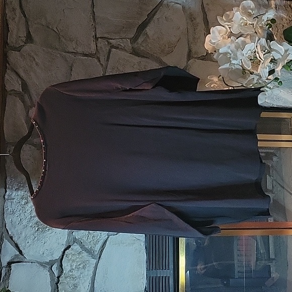 Quacker Factory Sequin Pumpkin Tee Size 2X - Picture 5 of 6